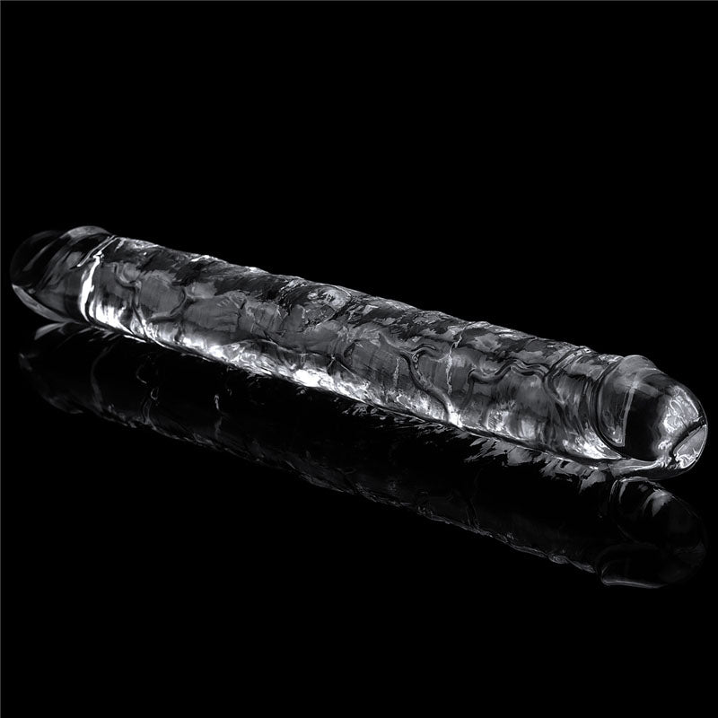 Flawless Clear Double Dildo 12''-(lv310018) - LV310018