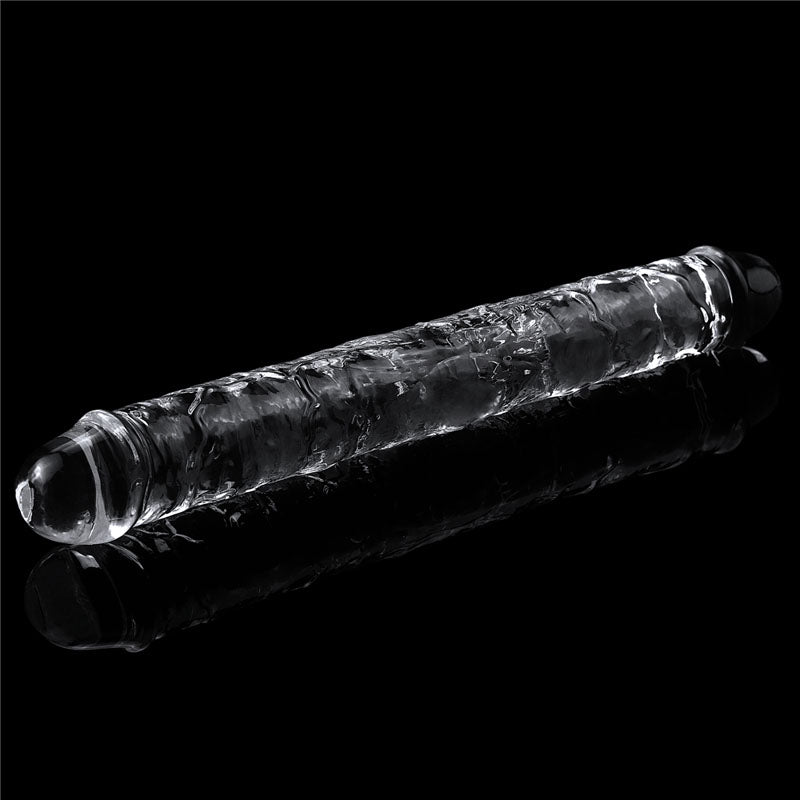 Flawless Clear Double Dildo 12''-(lv310018) - LV310018