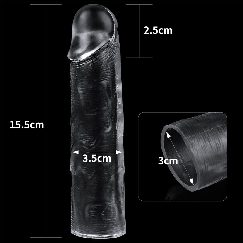 Flawless Clear Penis Sleeve 1''-(lv314013) - LV314013