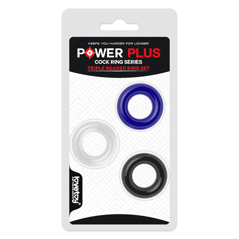 Power Plus Triple Donut Ring Set-(lv343001) - LV343001