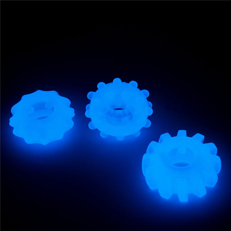 Lumino Play Penis Rings 3 Pack-(lv343010) - LV343010