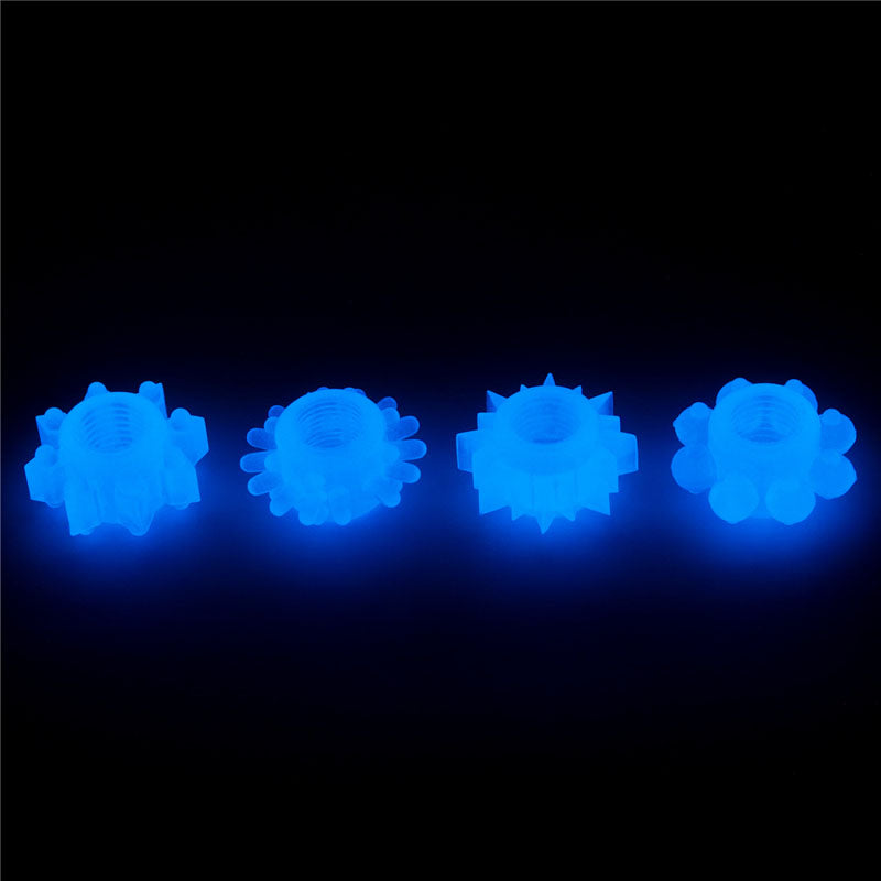 Lumino Play Penis Rings 4 Pack-(lv343011) - LV343011