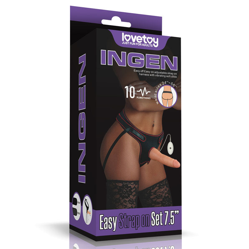 Ingen Vibrating Easy Strap-On Set-(lv715116) - LV715116