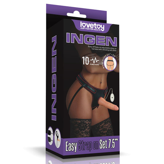 Ingen Vibrating Easy Strap-On Set-(lv715116) - LV715116