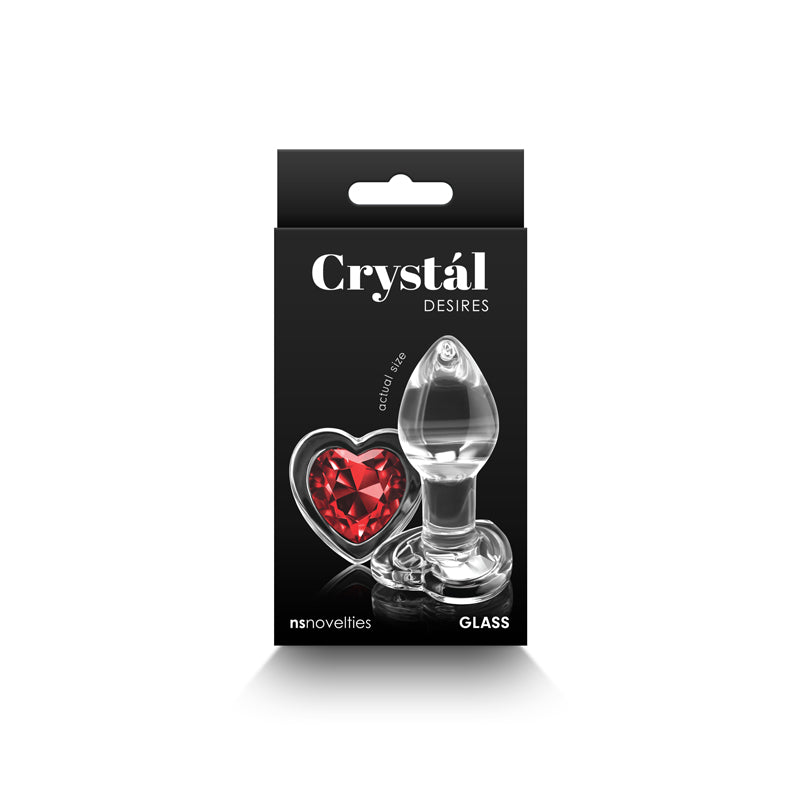 Crystal Desires - Red Heart - Small-(nsn-0719-01) - NSN-0719-01