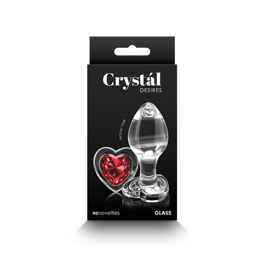 Crystal Desires - Red Heart - Medium-(nsn-0719-11) - NSN-0719-11