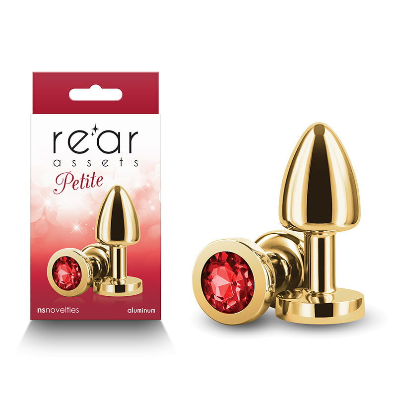 Rear Assets Petite - Gold with Red Gem-(nsn-0966-11) - NSN-0966-11