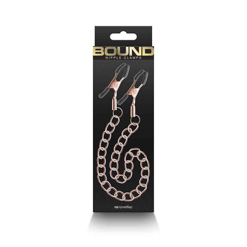 Bound Nipple Clamps - DC2 - Rose Gold-(nsn-1303-02) - NSN-1303-02