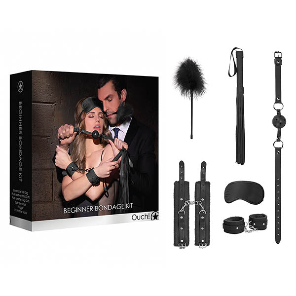 Ouch! Beginners Bondage Kit-(ou371blk) - OU371BLK