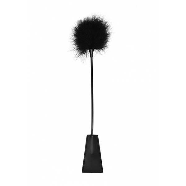 Ouch! Crop With Feather-(ou391blk) - OU391BLK