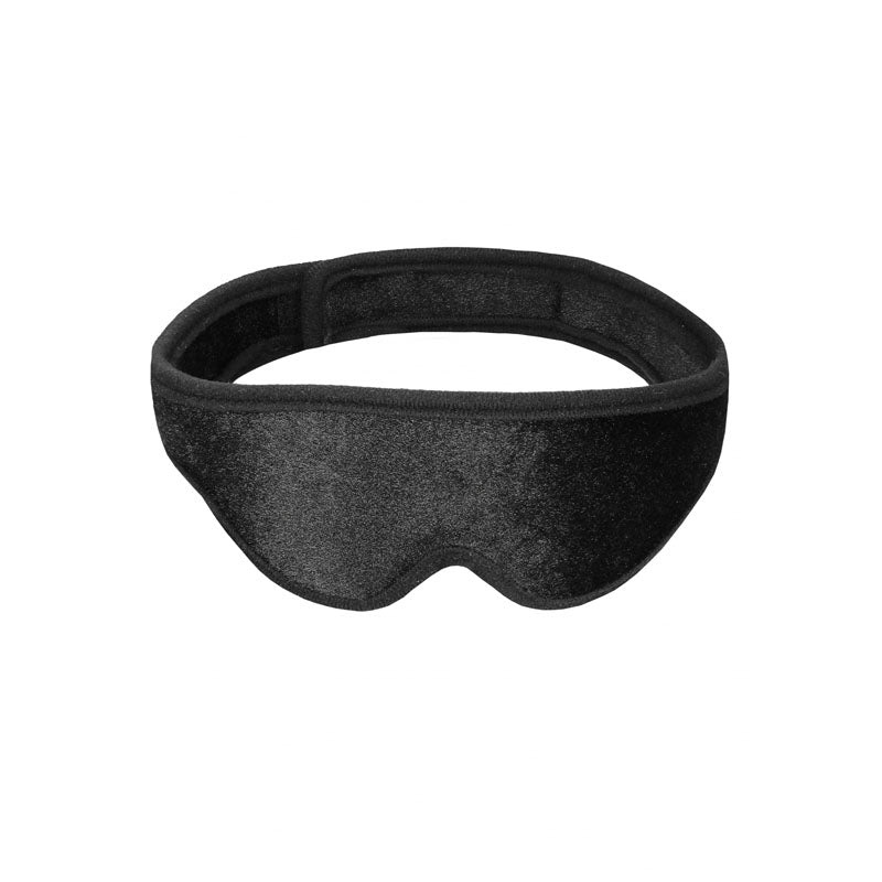 OUCH! Velvet & Velcro Adjustable Eye Mask-(ou521blk) - OU521BLK