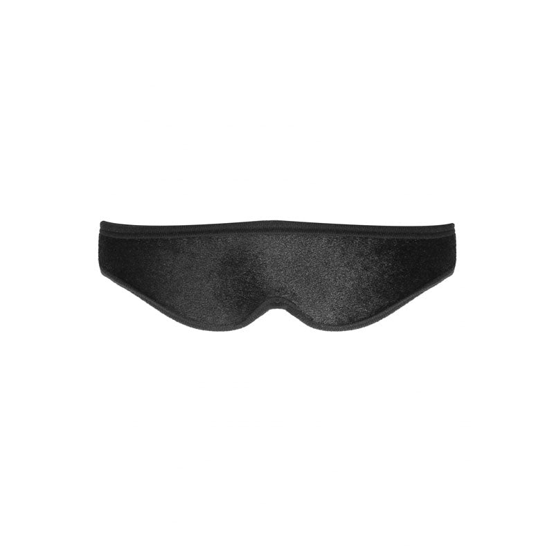 OUCH! Velvet & Velcro Adjustable Eye Mask-(ou521blk) - OU521BLK