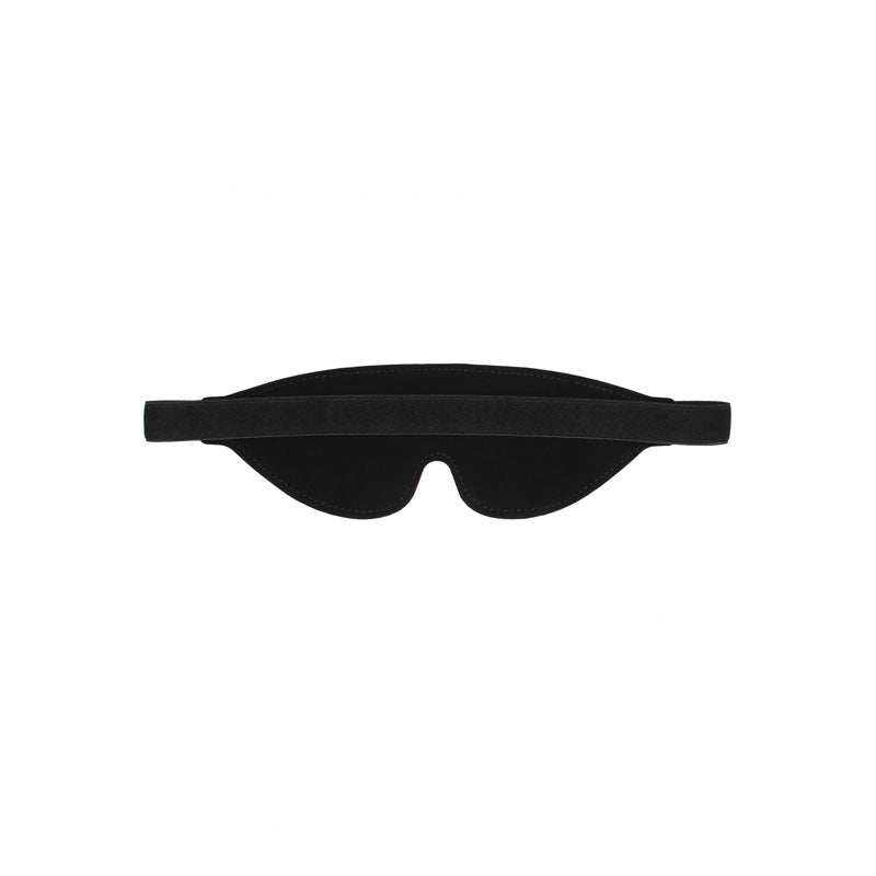 OUCH! Black & White Bonded Leather Eye-Mask ''Ouch''-(ou688blk) - OU688BLK