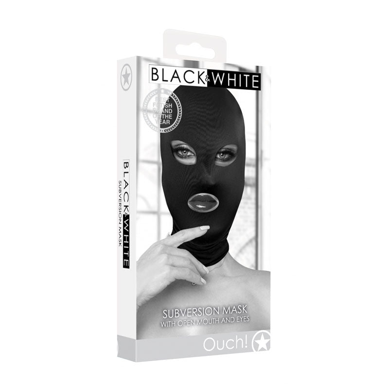 OUCH! Subversion Mask With Open Mouth-(ou689blk) - OU689BLK