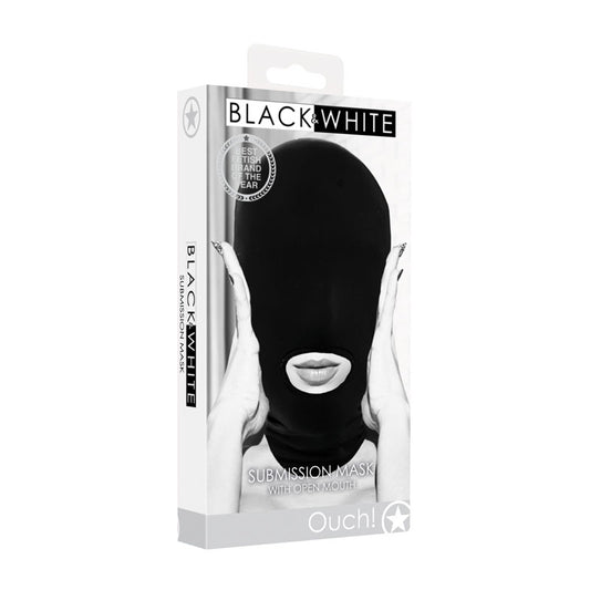 OUCH! Black & White Submission Mask-(ou690blk) - OU690BLK