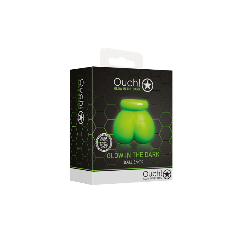 OUCH! Glow In The Dark Ball Sack-(ou735glo) - OU735GLO