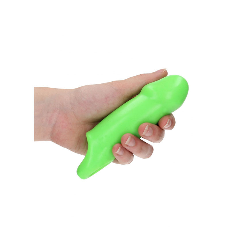 OUCH! Glow In The Dark Smooth Thick Stretchy Penis Sleeve-(ou738glo) - OU738GLO