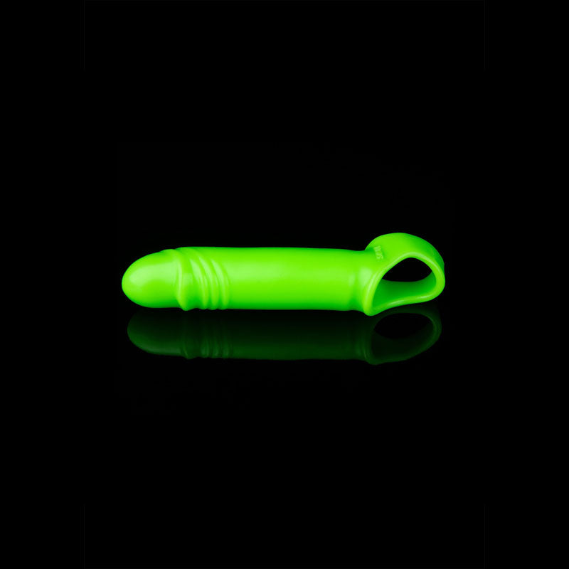 OUCH! Glow In The Dark Smooth Stretchy Penis Sleeve-(ou740glo) - OU740GLO