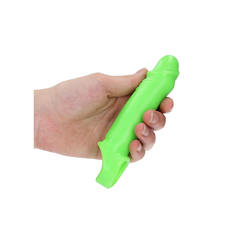 OUCH! Glow In The Dark Smooth Stretchy Penis Sleeve-(ou740glo) - OU740GLO