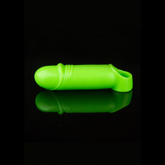 OUCH! Glow In The Dark Smooth Thick Stretchy Penis Sleeve-(ou744glo) - OU744GLO