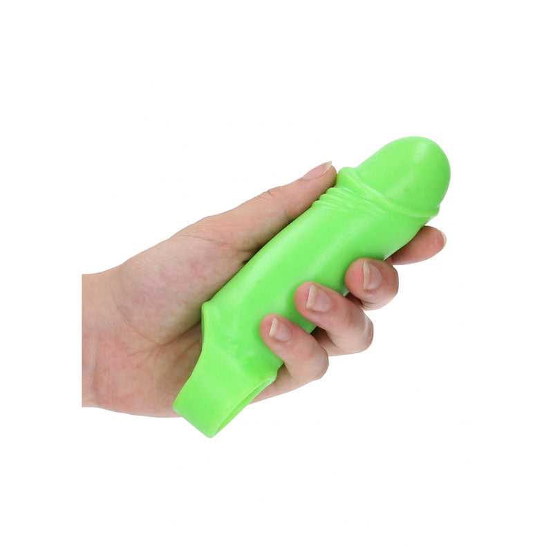 OUCH! Glow In The Dark Smooth Thick Stretchy Penis Sleeve-(ou744glo) - OU744GLO