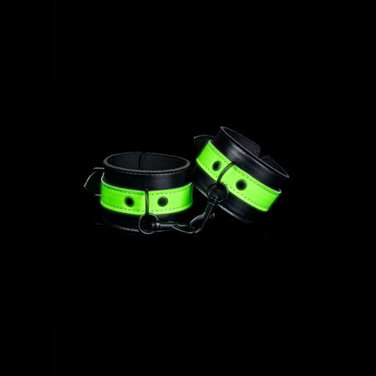 OUCH! Glow In The Dark Handcuffs-(ou750glo) - OU750GLO