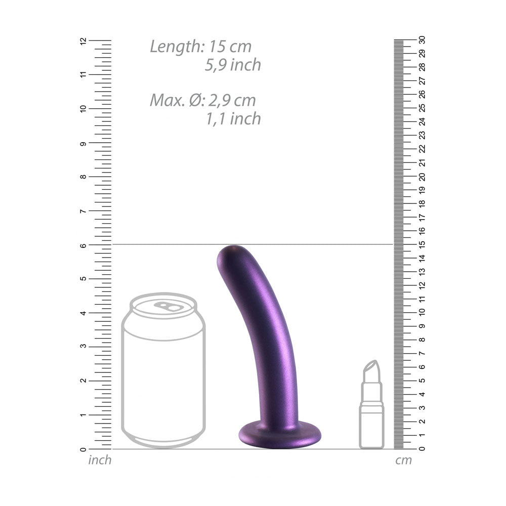 OUCH! Smooth Silicone G-Spot Dildo - 6'' / 14.5 cm-(ou820mpu) - OU820MPU