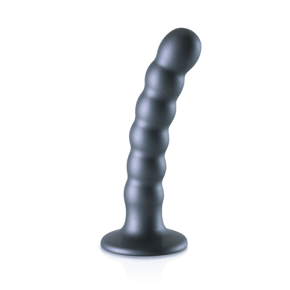 OUCH! Beaded Silicone G-Spot Dildo - 5'' / 13cm-(ou822gun) - OU822GUN