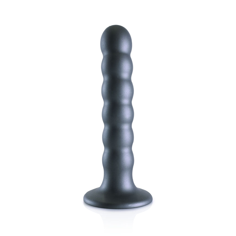 OUCH! Beaded Silicone G-Spot Dildo - 5'' / 13cm-(ou822gun) - OU822GUN