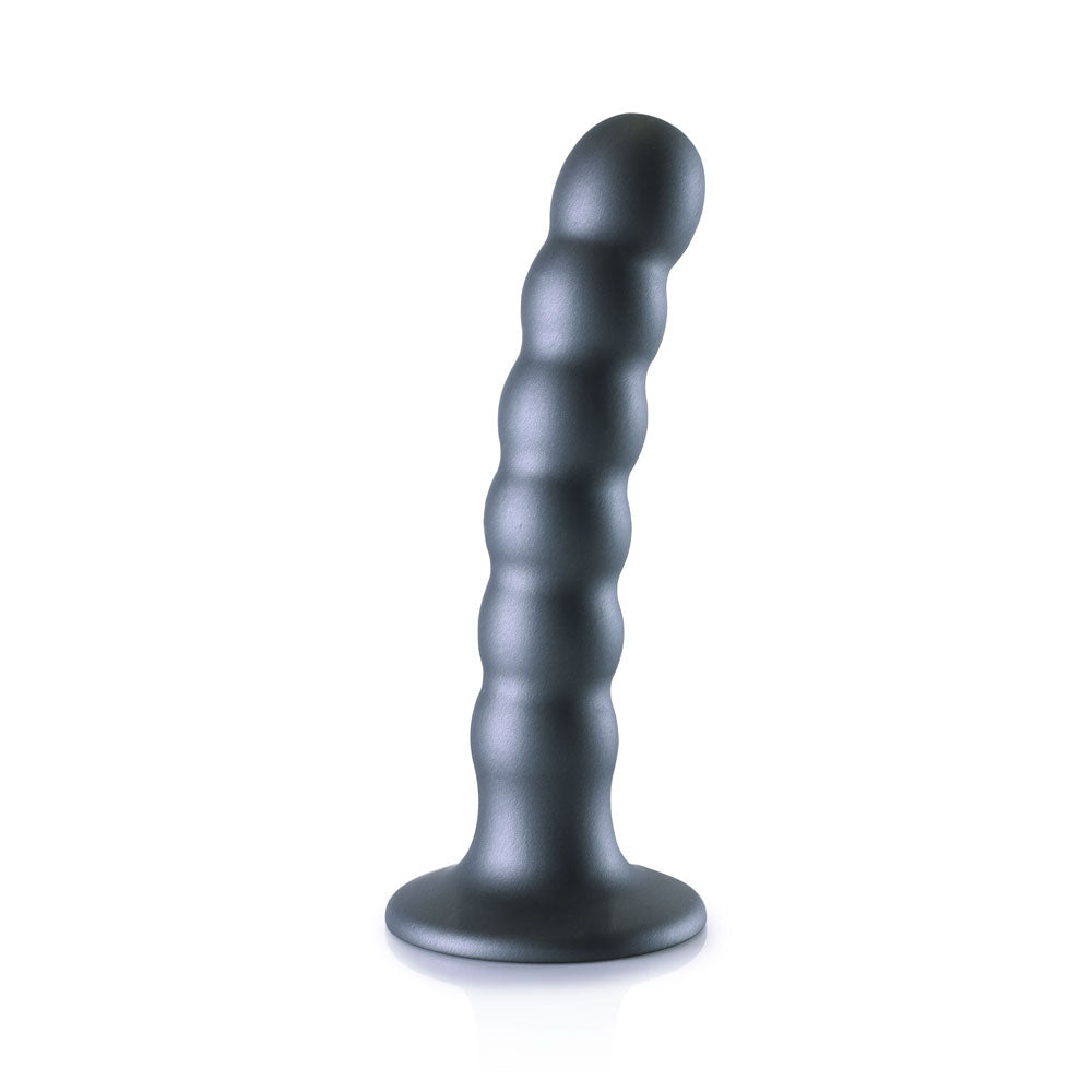 OUCH! Beaded Silicone G-Spot Dildo - 5'' / 13cm-(ou822gun) - OU822GUN