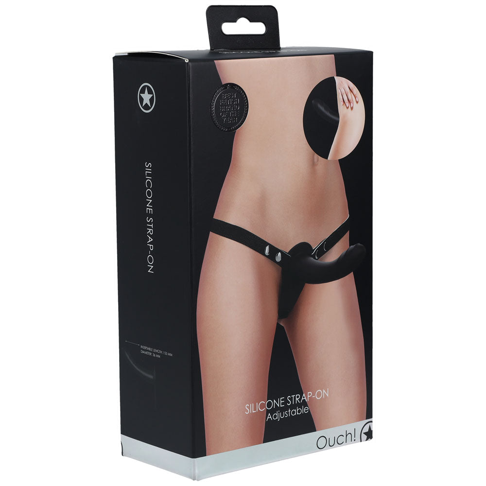 OUCH! Silicone Strap-On - Black-(ou865blk) - OU865BLK