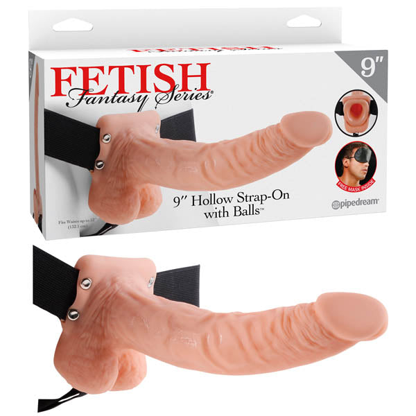 Fetish Fantasy Series 9'' Hollow Strap-on With Balls-(pd3374-21) - PD3374-21