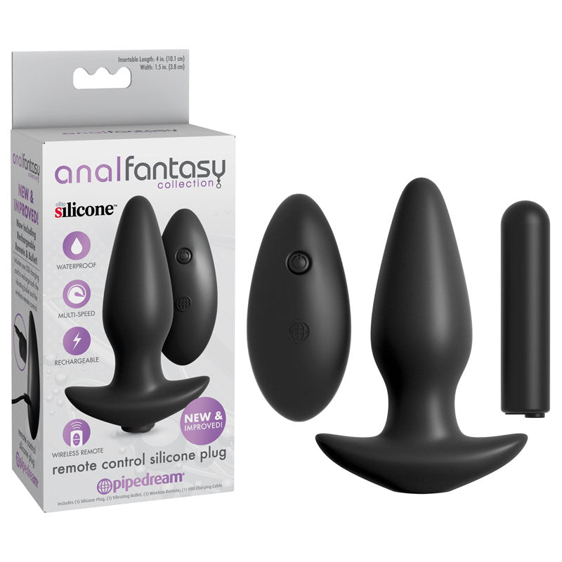 Anal Fantasy Collection Remote Control Silicone Plug-(pd4616-23) - PD4616-23