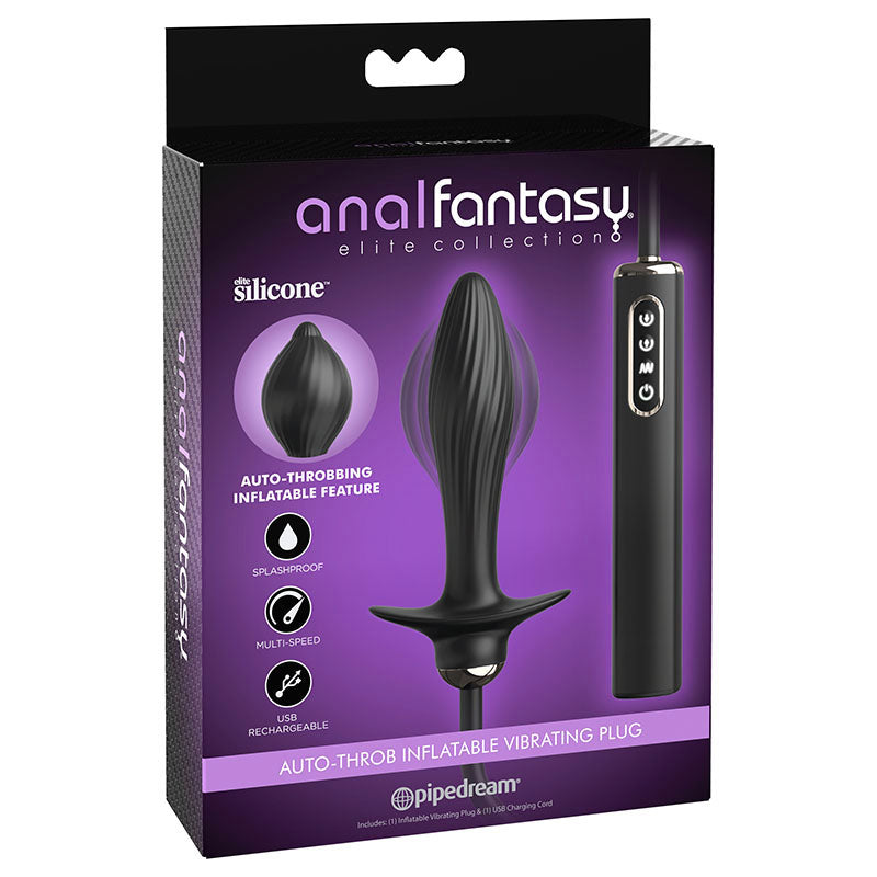 Anal Fantasy Elite Auto Throb Inflatable Vibrating Plug-(pd4791-23) - PD4791-23