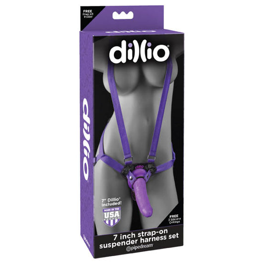 Dillio 7'' Strap-On Suspender Harness Set-(pd5316-12) - PD5316-12