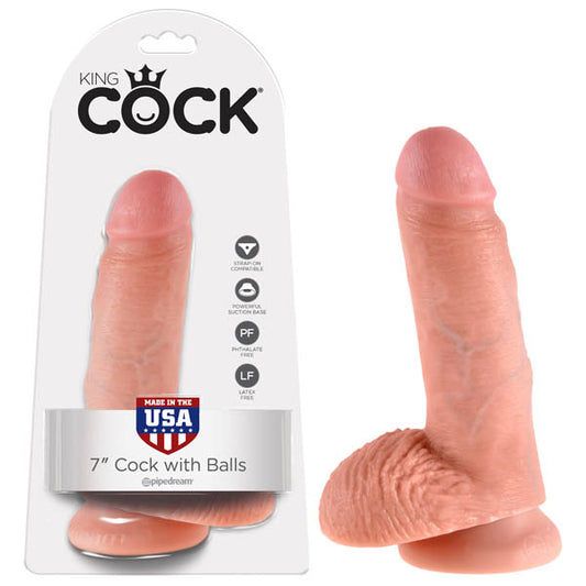 King Cock 7'' Cock With Balls-(pd5506-21) - PD5506-21