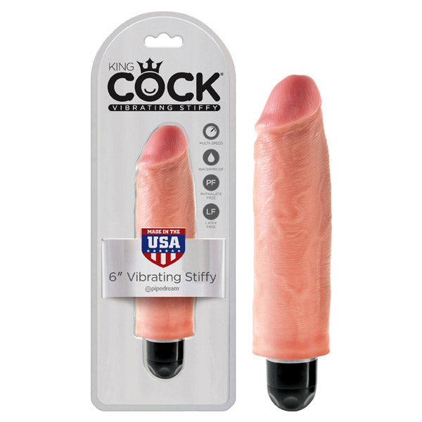 King Cock 6'' Vibrating Stiffy-(pd5521-21) - PD5521-21