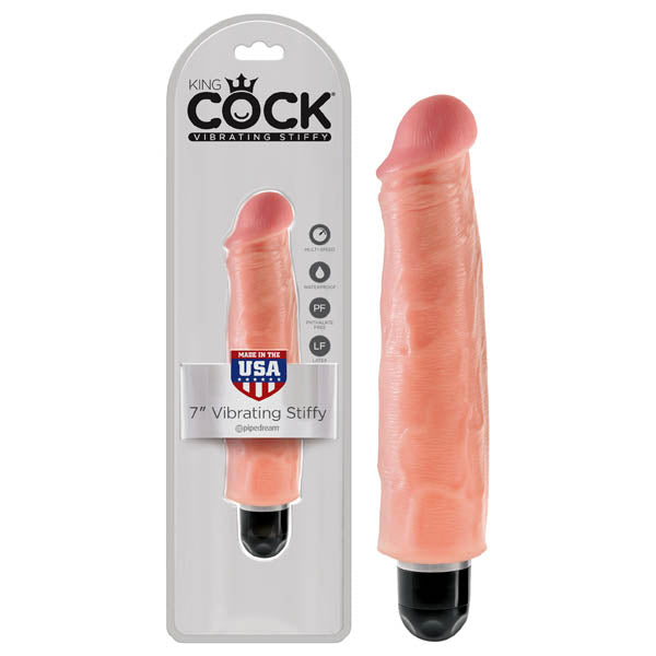 King Cock 7'' Vibrating Stiffy-(pd5522-21) - PD5522-21