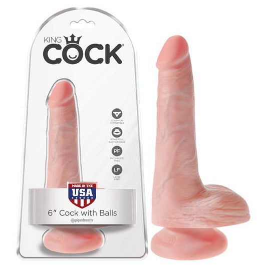 King Cock 6'' Cock with Balls-(pd5531-21) - PD5531-21