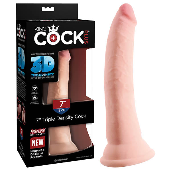 King Cock Plus 7'' Triple Density Cock-(pd5714-21) - PD5714-21