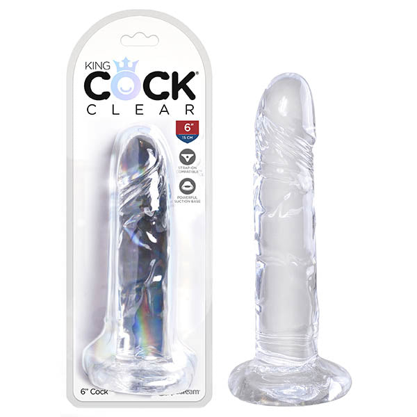 King Cock Clear 6'' Cock-(pd5753-20) - PD5753-20