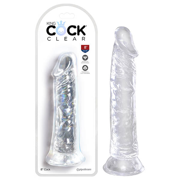 King Cock Clear 8'' Cock - Clear-(pd5757-20) - PD5757-20