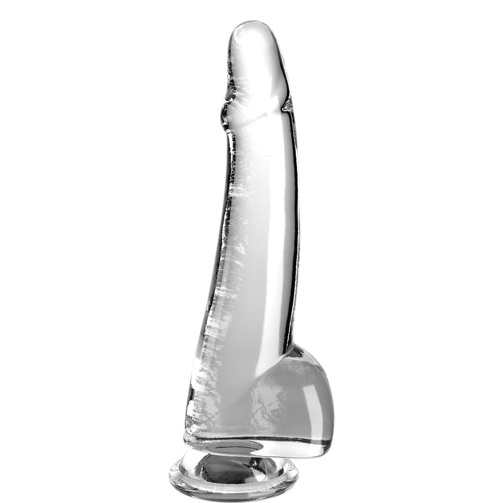 King Cock Clear 10'' Cock with Balls - Clear-(pd5761-20) - PD5761-20