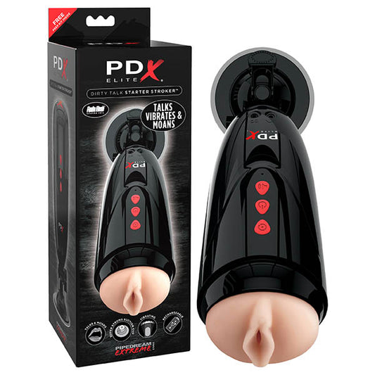 Pipedream Extreme Toyz Elite Dirty Talk Starter Stroker-(rd524) - RD524