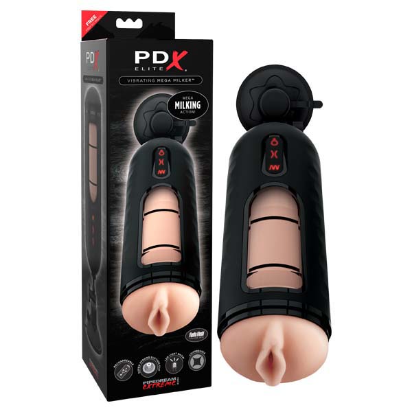 Pipedream Extreme Toyz Elite Vibrating Mega Milker-(rd525) - RD525