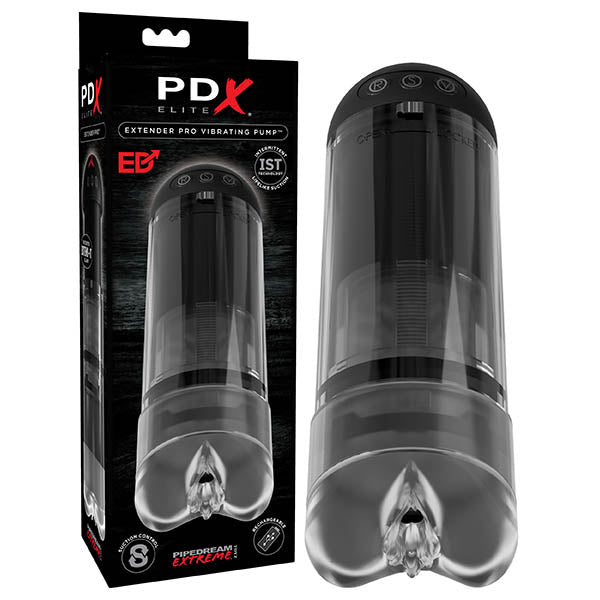 Pipedream Extreme Toyz Elite Extender Pro Vibrating Penis Pump-(rd530) - RD530