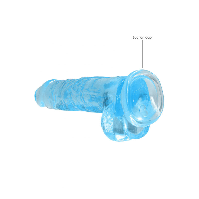 RealRock 8'' Realistic Dildo With Balls-(rea092blu) - REA092BLU