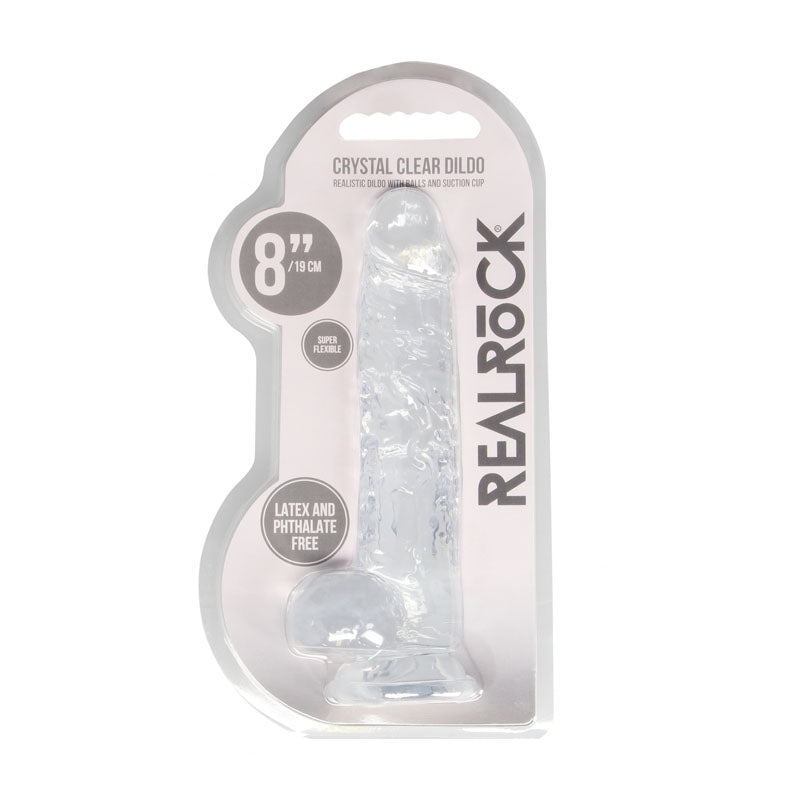 RealRock 8'' Realistic Dildo With Balls-(rea092tra) - REA092TRA