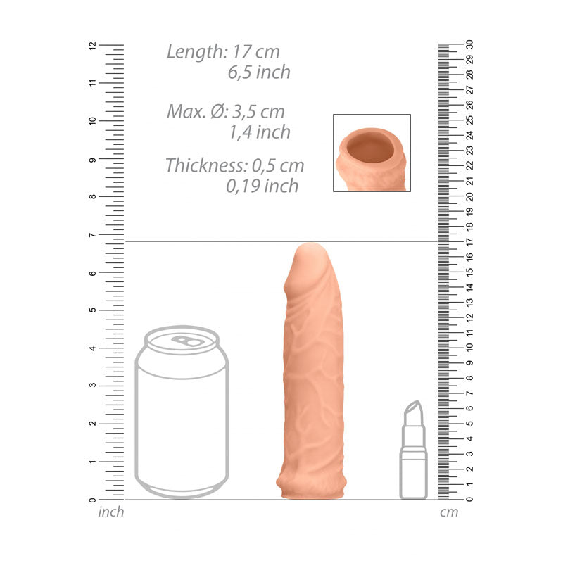 REALROCK 6'' Realistic Penis Sleeve-(rea105fle) - REA105FLE