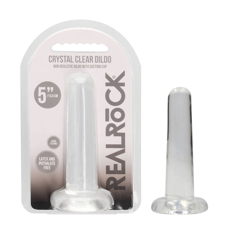 REALROCK Non Realistic Dildo With Suction Cup - 13.5 cm-(rea108tra) - REA108TRA